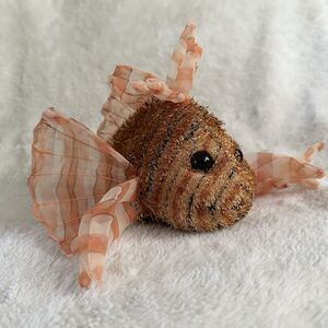 Ganz Webkinz Lionfish Orange Striped Fish No Code HM355 Stuffed Toy